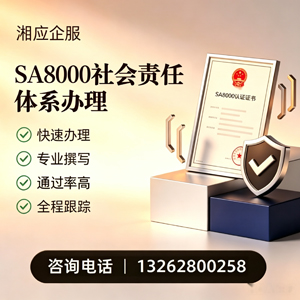 营口SA8000社会责任体系认证服务